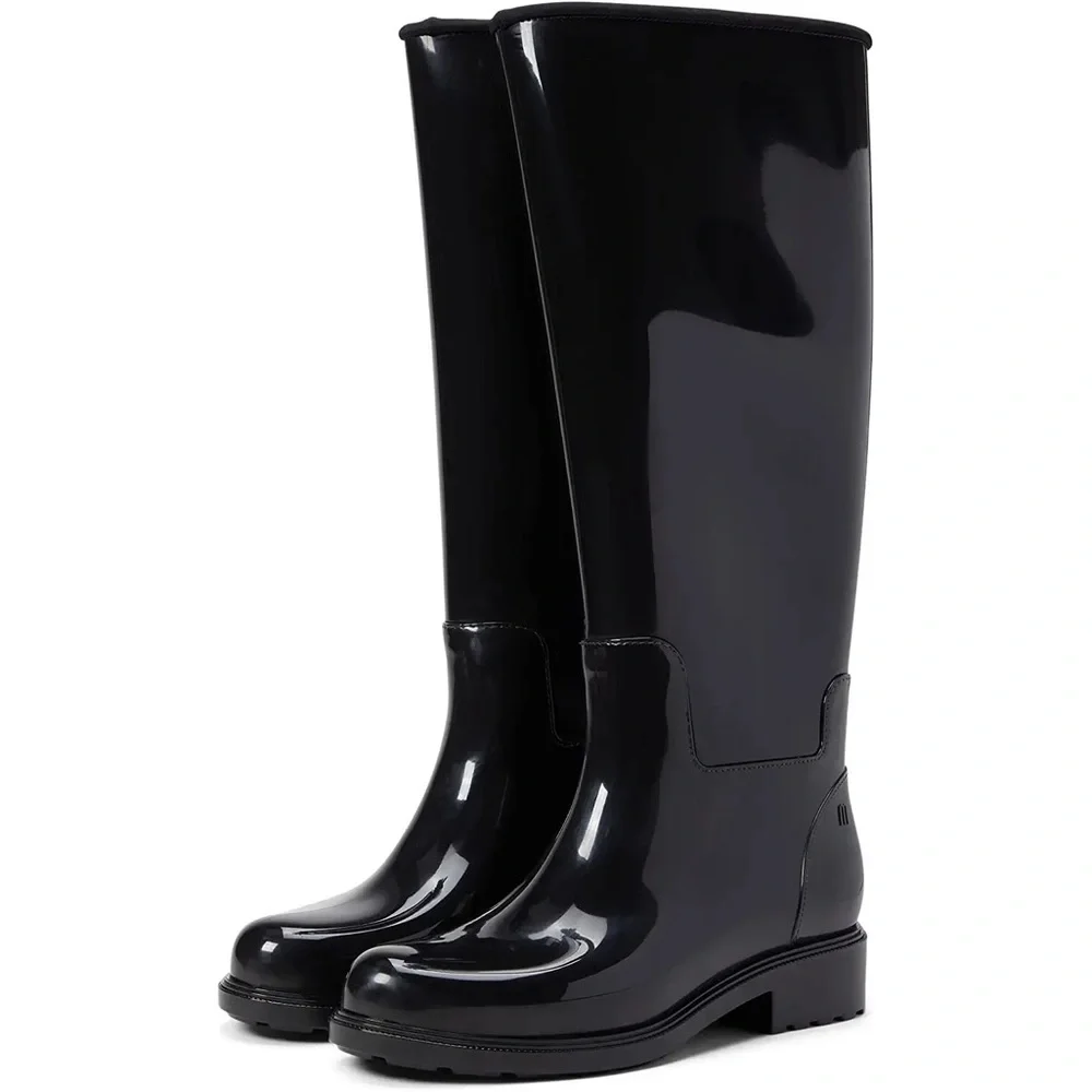 Black Melissa Fullness Rain Boot